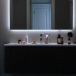 Luz led en espejo de baño